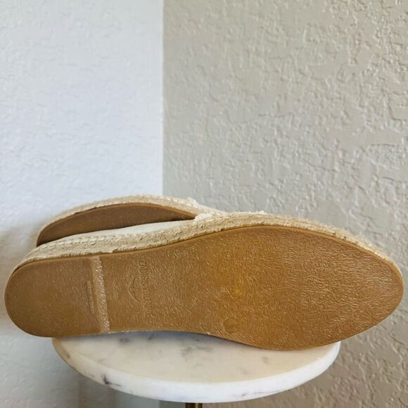 Zadig & Voltaire Canvas Espadrille Slip‎ on Flat, Cream/Black, Size 11, NWOT - Picture 16 of 16